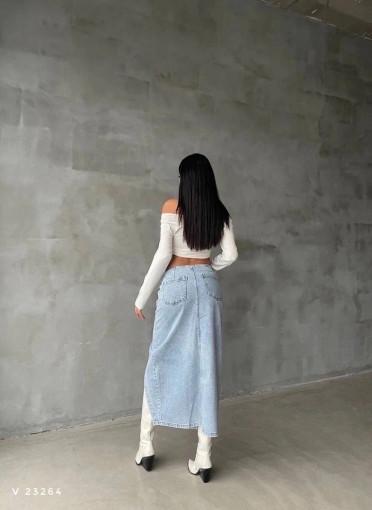шикарные джинсовые макси юбки с ассиметричным вырезом, на низкой посадке,металлические пуговицы САДОВОД официальный интернет-каталог